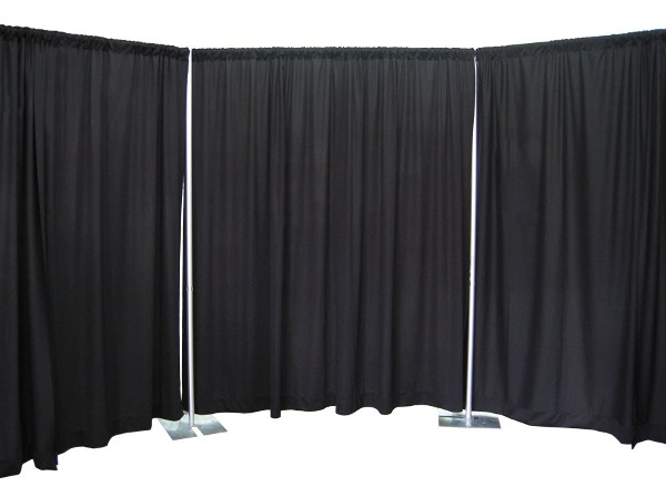 3.6m x 4.2m Drape ( Pipe & Drape system )